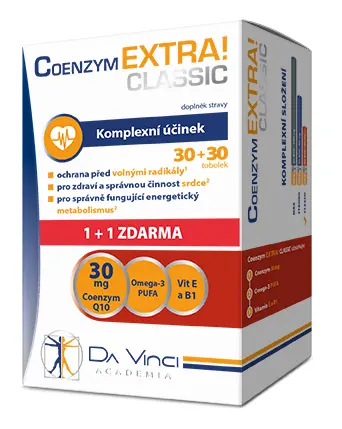 3649_COENZYM EXTRA! CLASSIC30MG DAVINCI TOB.30+30ZDARMA RGB